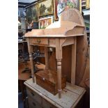 A Victorian pine washstand, 77cm wide.