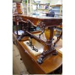 An early Victorian rosewood centre table, 102cm wide.