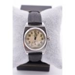 A circa 1936 Rolex 'Oyster Viceroy' stainless steel manual wind wristwatch, 29mm, patent pending,