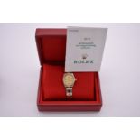 A circa 1998 Rolex 'Oyster Datejust' stainless steel and 18ct gold automatic ladies wristwatch,