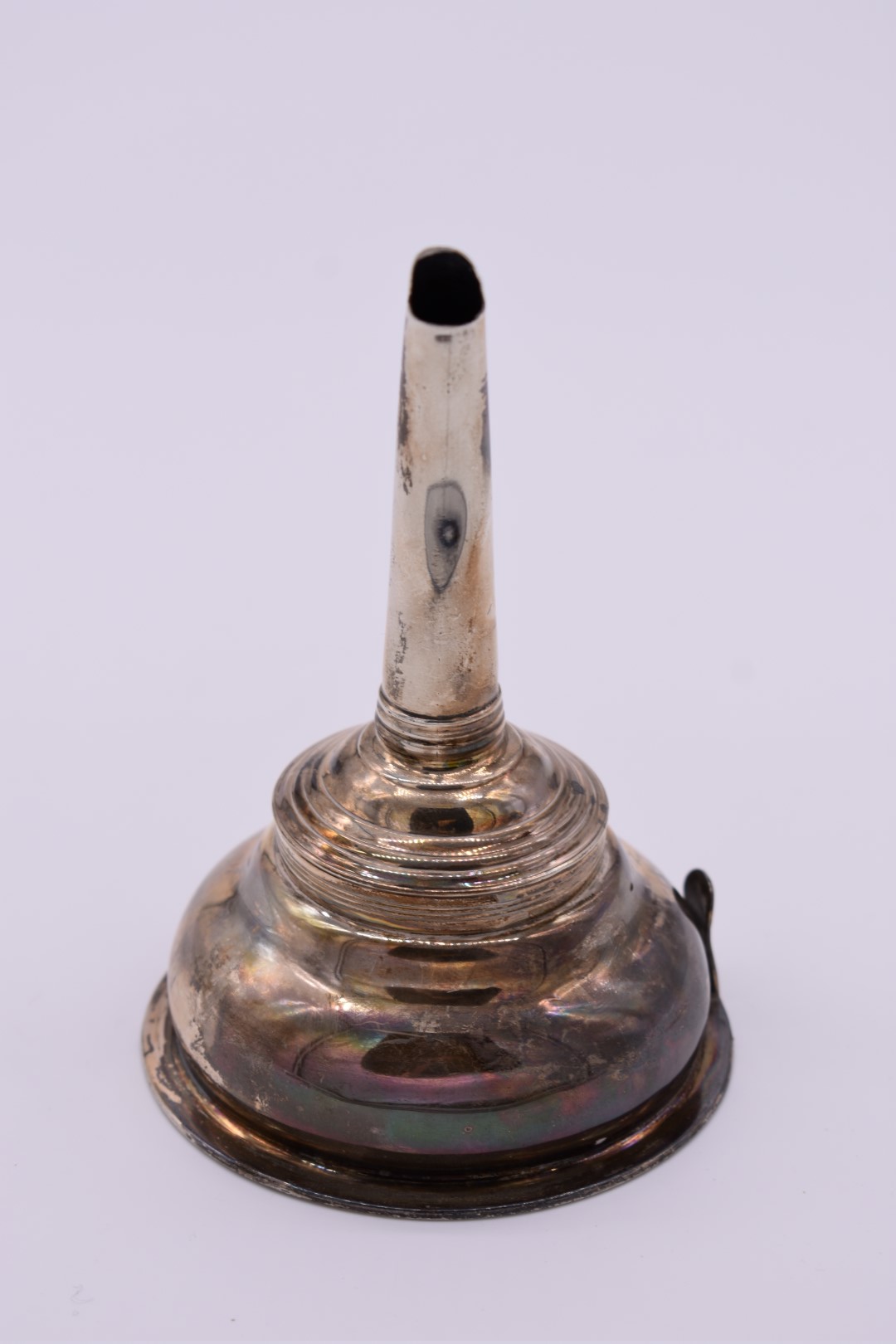 A George III silver wine funnel, probably by Peter & William Bateman, London 1807, 13cm high, 85g. - Image 2 of 4