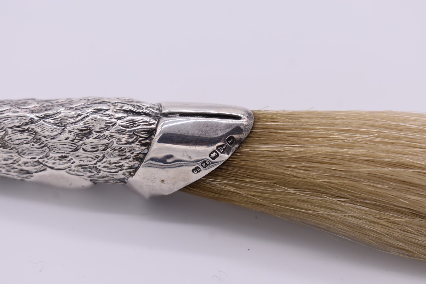A Victorian silver mounted crumb brush, by Cornelius Desormeaux Saunders & James Francis Hollings, - Image 2 of 2