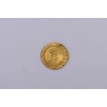 Coins: a James I hammered gold Britain Crown, 21mm, 2.4g.