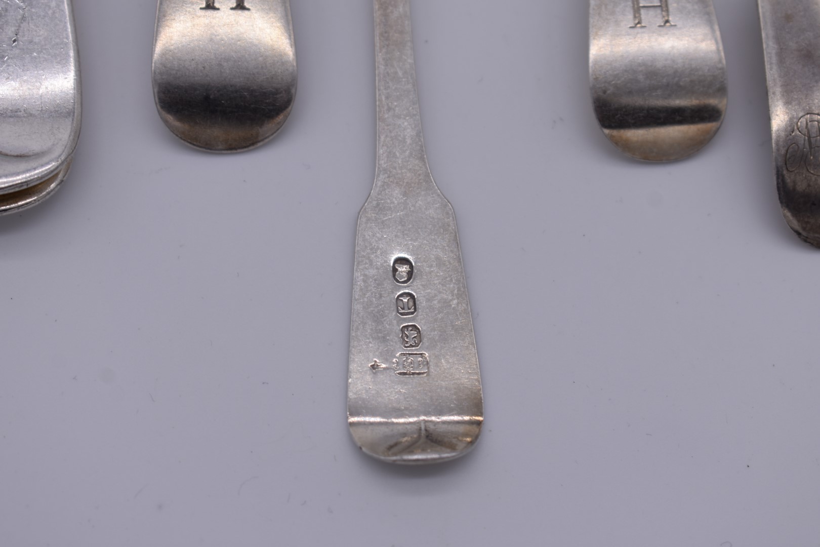 A quantity of Georgian and later silver flatware, various makers and dates, 1230g. - Image 2 of 2