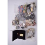 A quantity of costume jewellery; together with a boxed Seiko quartz wristwatch and others.