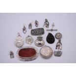 A small group of modern silver and other jewellery, to include two Scandinavian brooches; various