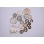 Coins: a quantity of US silver dollars; 1884, 1922, and 1923; together with other 19th and 20th