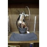 A Georg Jensen stainless steel HK pitcher, by Henning Koppel, 1.9ltr, 33.5cm high, with original