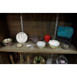 A mixed group of Chinese and other Oriental items, to include: a small table screen, inscribed