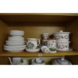 A collection of Portmeirion 'Botanic Garden' pattern tea and dinnerwares.