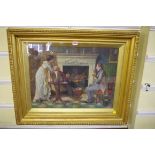 Alfred Ward, 'The Suitor', signed 'Fred Ward', oil on canvas, 44 x 59.5cm.
