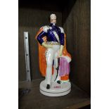 A Victorian Staffordshire pottery figure of Prince Albert, 27.5cm high.