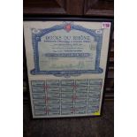 Share Certificates: four 1940s US railroad company certificates; together with a similar New England