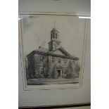 Louis Orr (American), 'Chowan County Court House, Edenton, North Carolina', signed and titled,
