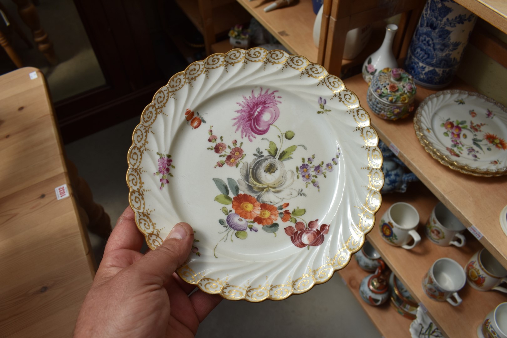 A mixed group of 19th century and later English and Continental ceramics, to include: a Rye - Image 15 of 16