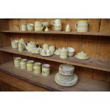 A collection of T G Green & Co yellow and white Cornishware.