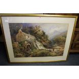 D H McKewan, 'Whillam Beck Mill, Eskdale, Cumbria', signed and dated 1861, inscribed on remains of