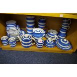 A collection of T G Green & Co blue and white Cornishware, various dates.