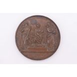 A French bronze medal, inscribed 'Traductions Des Auteurs Latins', 1836, 68mm, 144g.