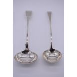 A George III silver Old English pattern soup ladle, by George Smith (III), London 1784, 34cm,
