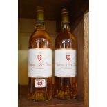 Two 75cl bottles of Chateau Piot David, 1989, Sauternes. (2)