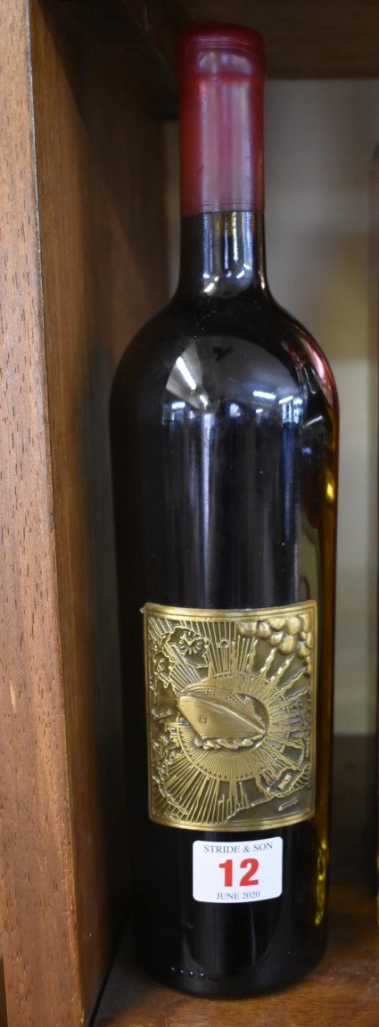 A 75cl bottle of Queen Mary 2 Cabernet Sauvignon 2003, Paso Robles, California.