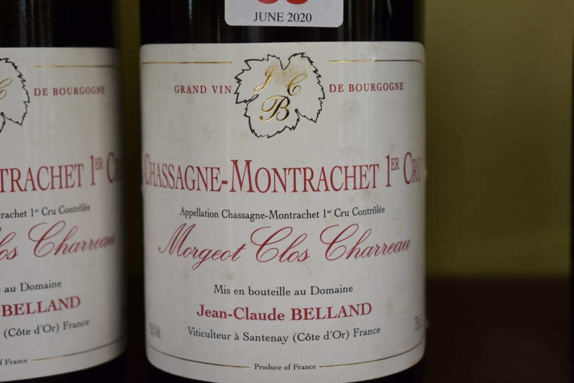 Two 75cl bottles of Chassagne-Montrachet Morgeot Clos Charreau, 1999, Jean-Claude Belland. (2) - Image 2 of 3