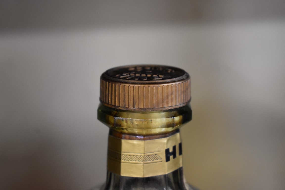 A 68cl bottle of Hine 'Antique Tres Vieille' cognac, probably 1970s/80s bottling, (foil seal not - Image 4 of 4