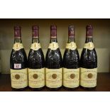 Five 75cl bottles of Chateauneuf du Pape Font de Michelle, 1986, Gonnet. (5)