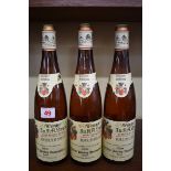 Three 70cl bottles of Niersteiner Paterberg Beerenauslese, 1976, Strub. (3)