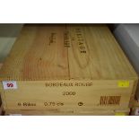 A case of six 75cl bottles of Heritage de Chateau Thieulley, 2000, in owc. (6)PLEASE NOTE: