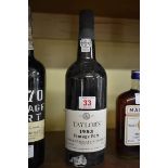 A 75cl bottle of Taylor's 1983 vintage port.