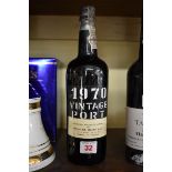 A 75cl bottle of Gonzalez Byass 1970 vintage port.