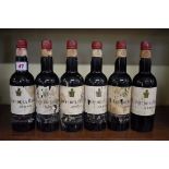 Six half bottles of Oloroso Viejisimo sherry, Antonio de la Riva, 1940s bottling. (6)