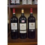 Three 150cl magnum bottles of claret, comprising: two Chateau Le Rose Gadis 2015; and one Chateau