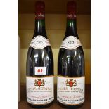 Two 75cl bottles Crozes Hermitage Domaine Thalabert, 1983, Paul Jaboulet Aine. (2)