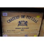 A case of twelve 75cl bottles of Chateau de Fieuzal Blanc, 2001, Pessac-Leognan, in owc. (12)