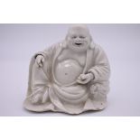 A Chinese blanc de chine seated Buddha, 19th century, 13cm high.