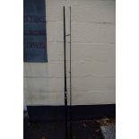 Angling: WSB Tackle 11'0" two piece carbon fibre carp rod, in maker's bag.