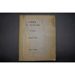 WILDE (Oscar): 'Vera, or the Nihilists..': privately printed, 1902: No.169/200 copies: 8vo, original