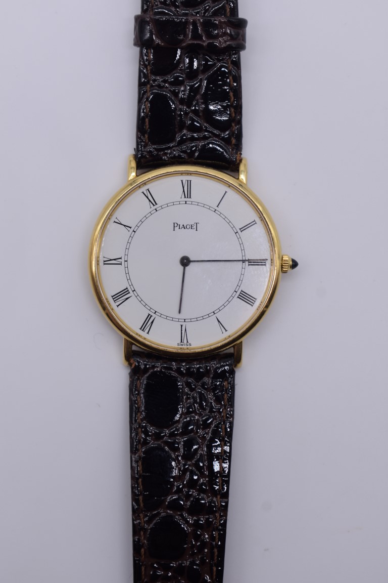 A 1980s Piaget Altiplano 18k gold manual wind wristwatch, Cal. 9P2, 32mm, movement number 899963, on - Image 2 of 3