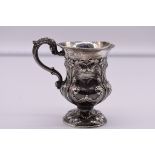 A Victorian silver baluster jug, by John Evans II, London 1838, 9.5cm high, 124g.