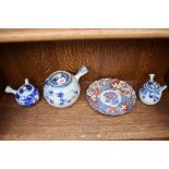 A small quantity of Oriental porcelain.