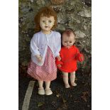 A Pedigree doll and one other. This lot can only be collected on Saturday 5th September (10-2pm)