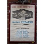 Two 'Chichester Festival Theatre' 1962 first season advertising posters, largest 61 x 40cm.