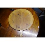 A large pine pizza tray, 57cm diameter.