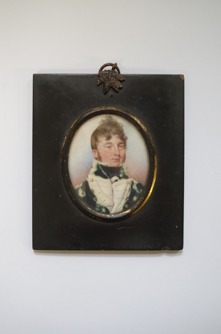 European School, early 19th century, a bust length portrait miniature of a gentleman, 6.5 x 5.5cm