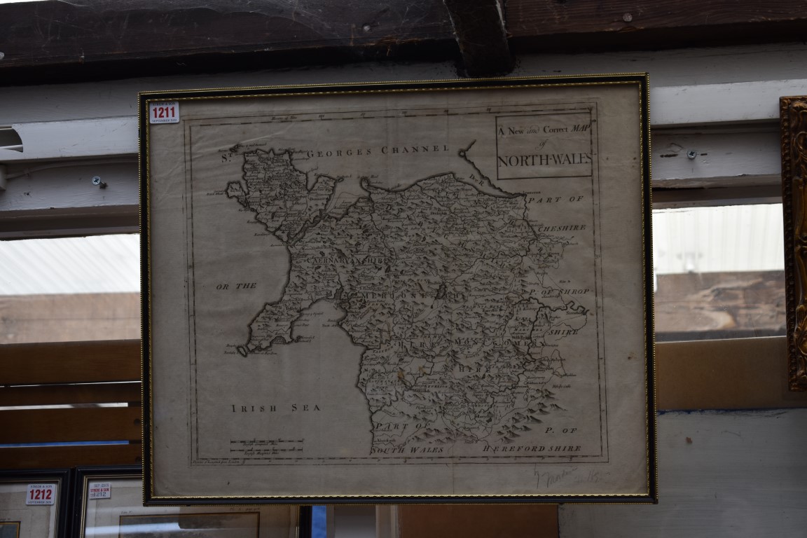 Robert Morden, 'A New and Correct Map of North-Wales'; 'North Wales', each with some hand colouring, - Image 2 of 4