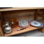 A mixed lot, to include: five Homemaker side plates; and a pair of tortoiseshell lorgnettes.