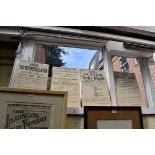 Four late 19th century General Post Office posters, 33.5 x 22cm.